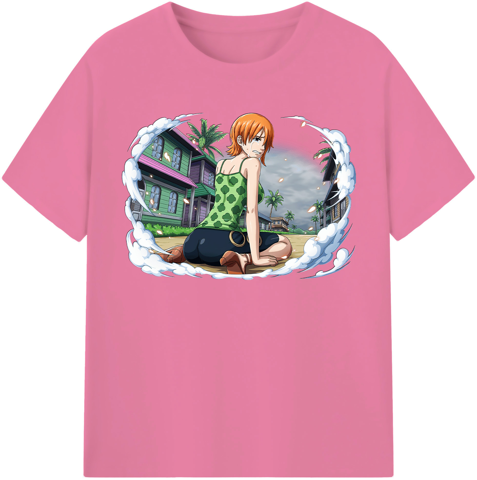 ワンピース ナミ ONE PIECE Nami 綿100％半袖Tシャツ（フロントプリント）